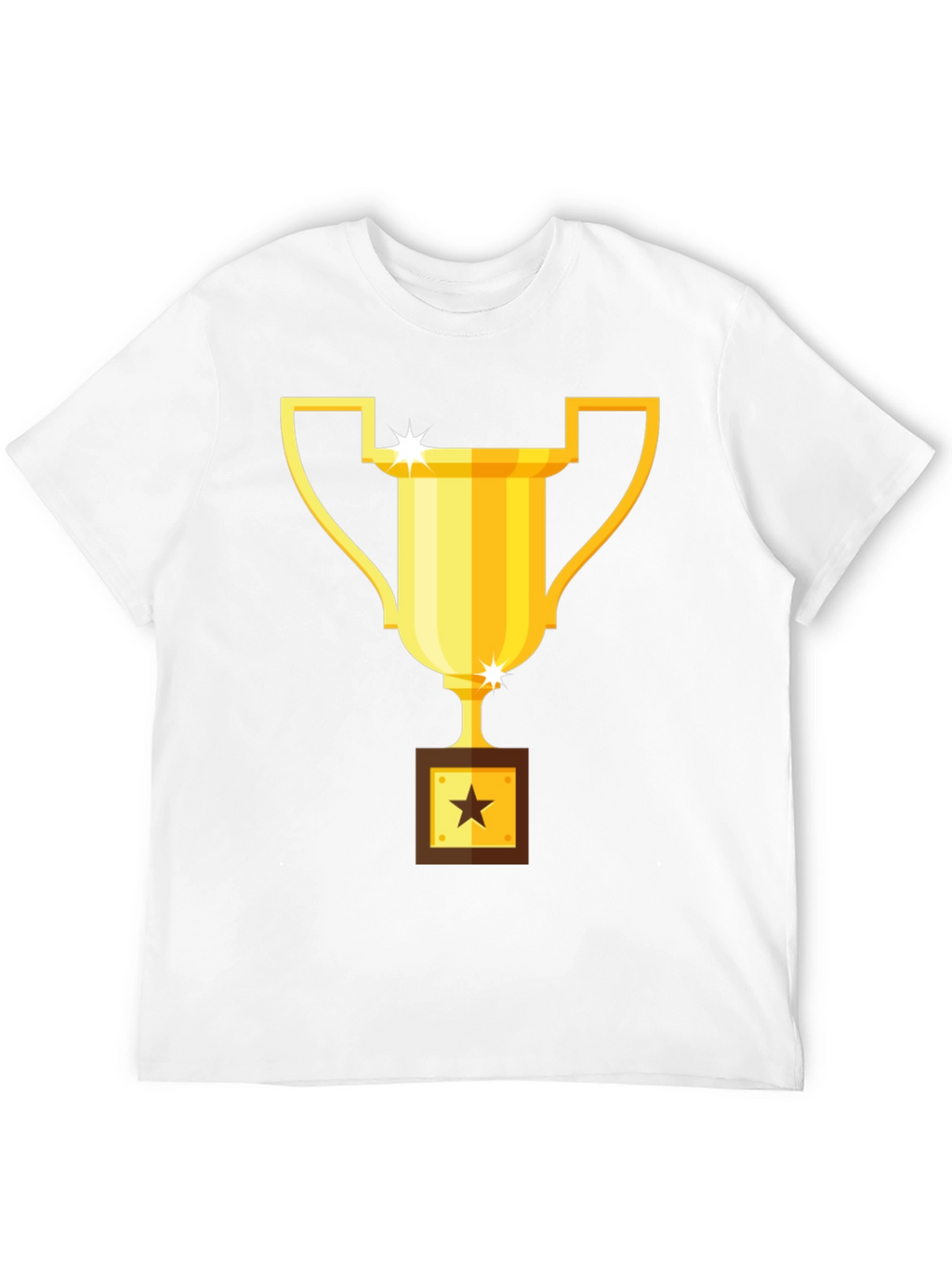 Trophy Graphic Tee - Black Cotton Blend T-Shirt