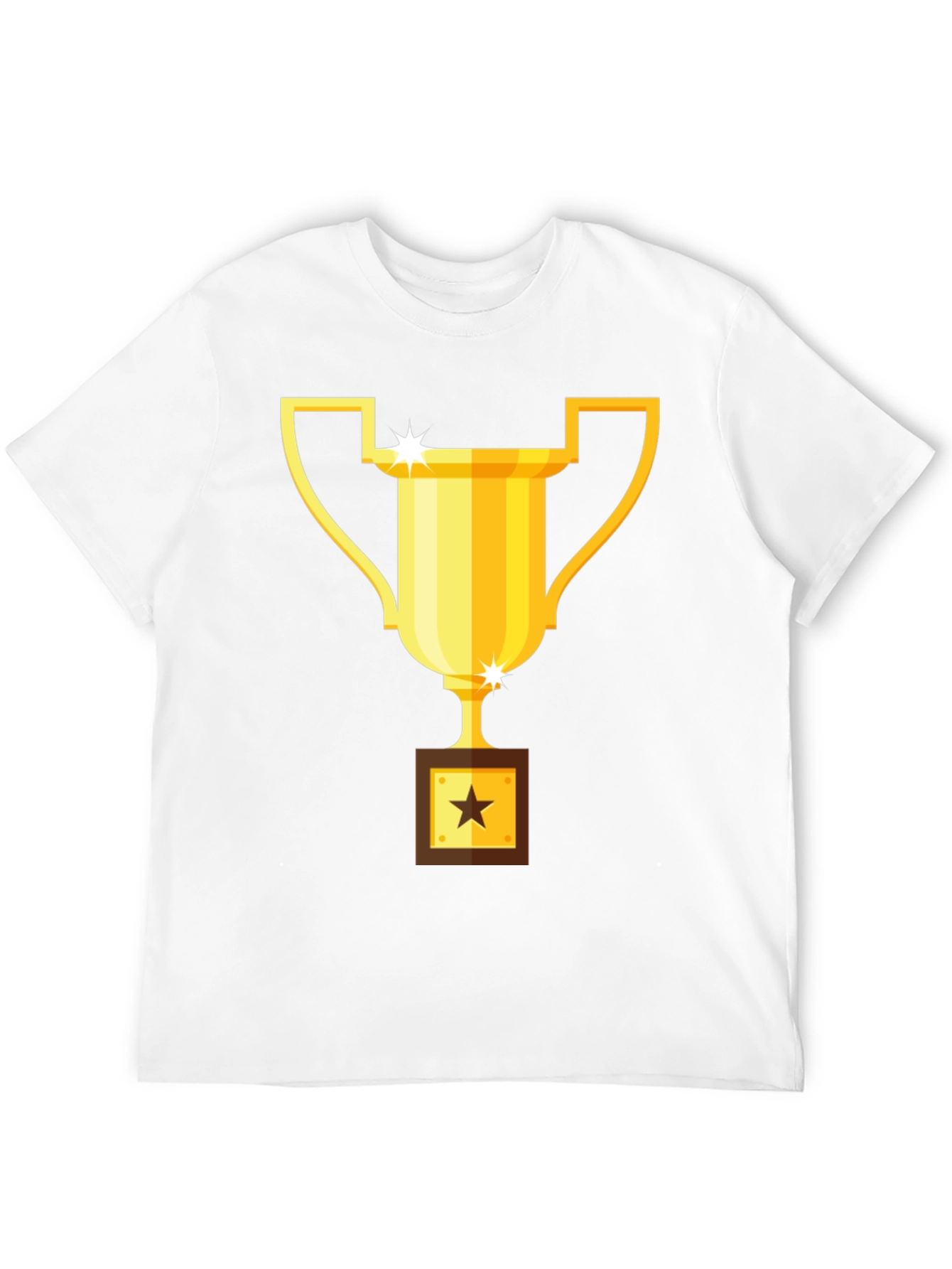 Trophy Graphic Tee - Black Cotton Blend T-Shirt