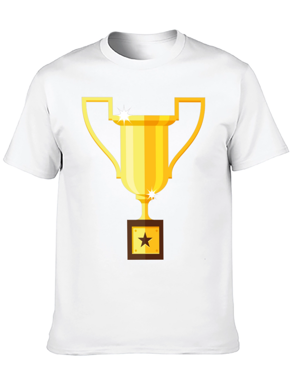 Trophy Graphic Tee - Black Cotton Blend T-Shirt
