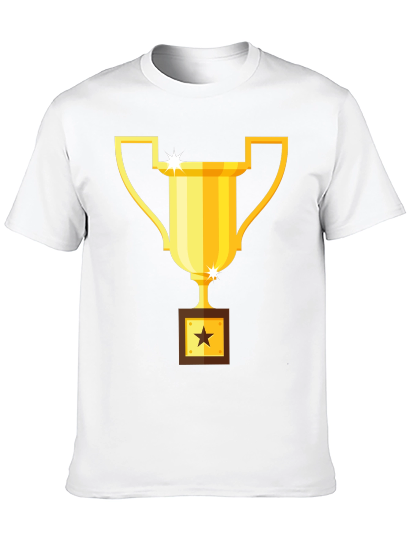 Trophy Graphic Tee - Black Cotton Blend T-Shirt