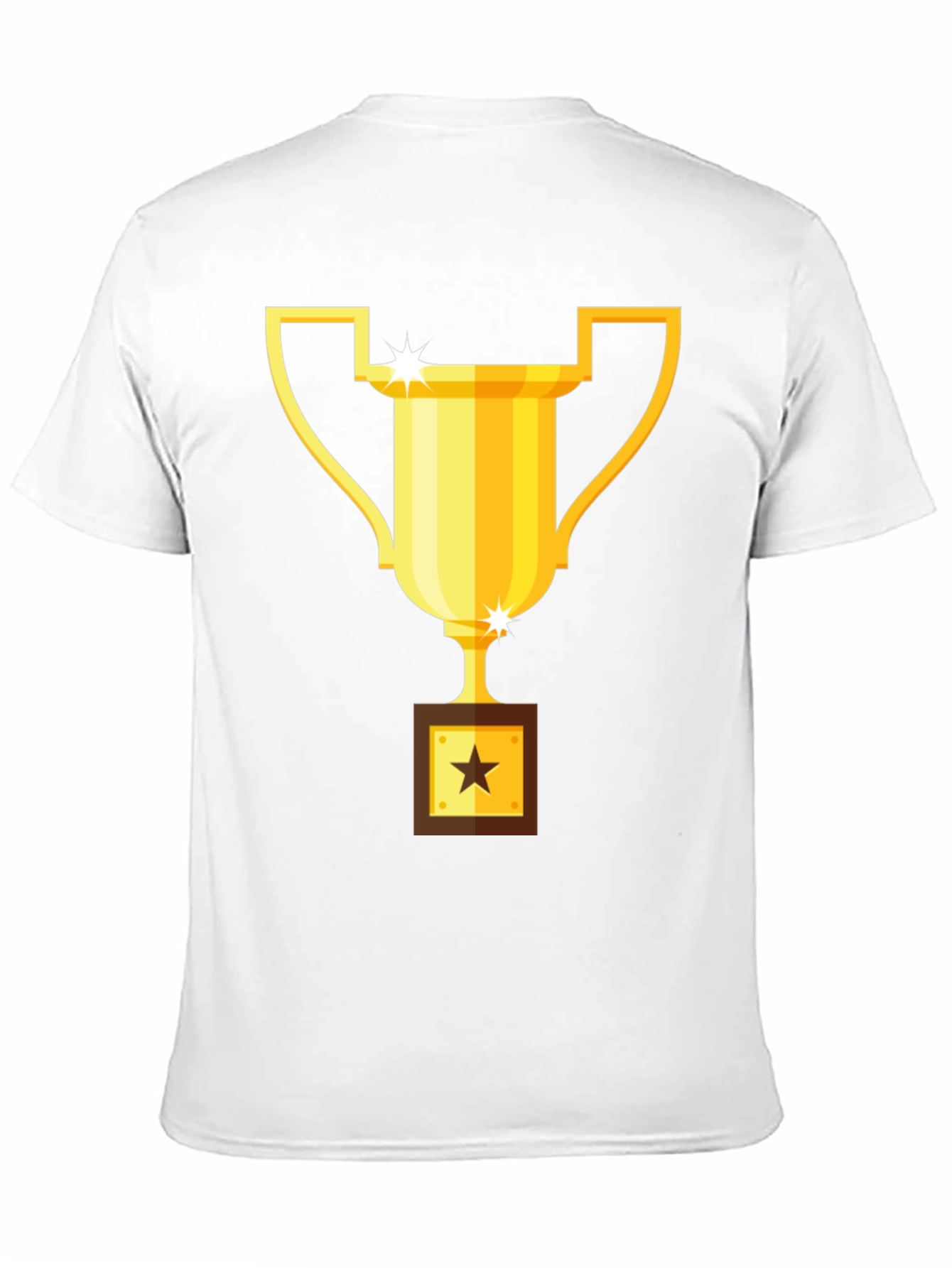Trophy Graphic Tee - Black Cotton Blend T-Shirt