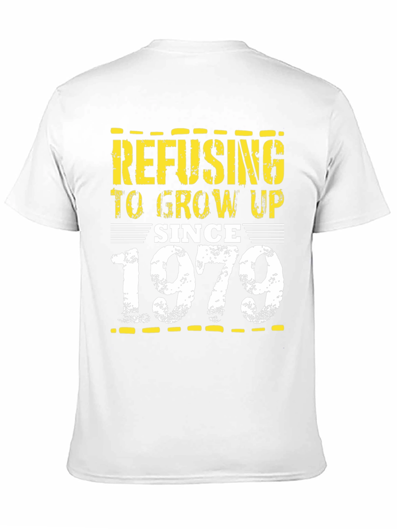 Refusing To Grow Up Since 1979 Black Tee