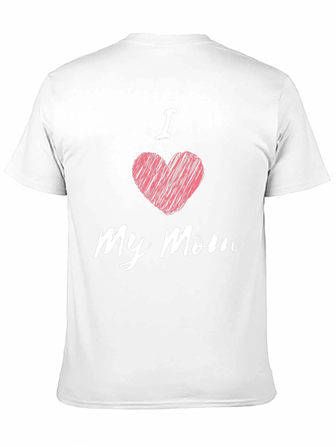 I Heart My Mom Black T-Shirt - Mens