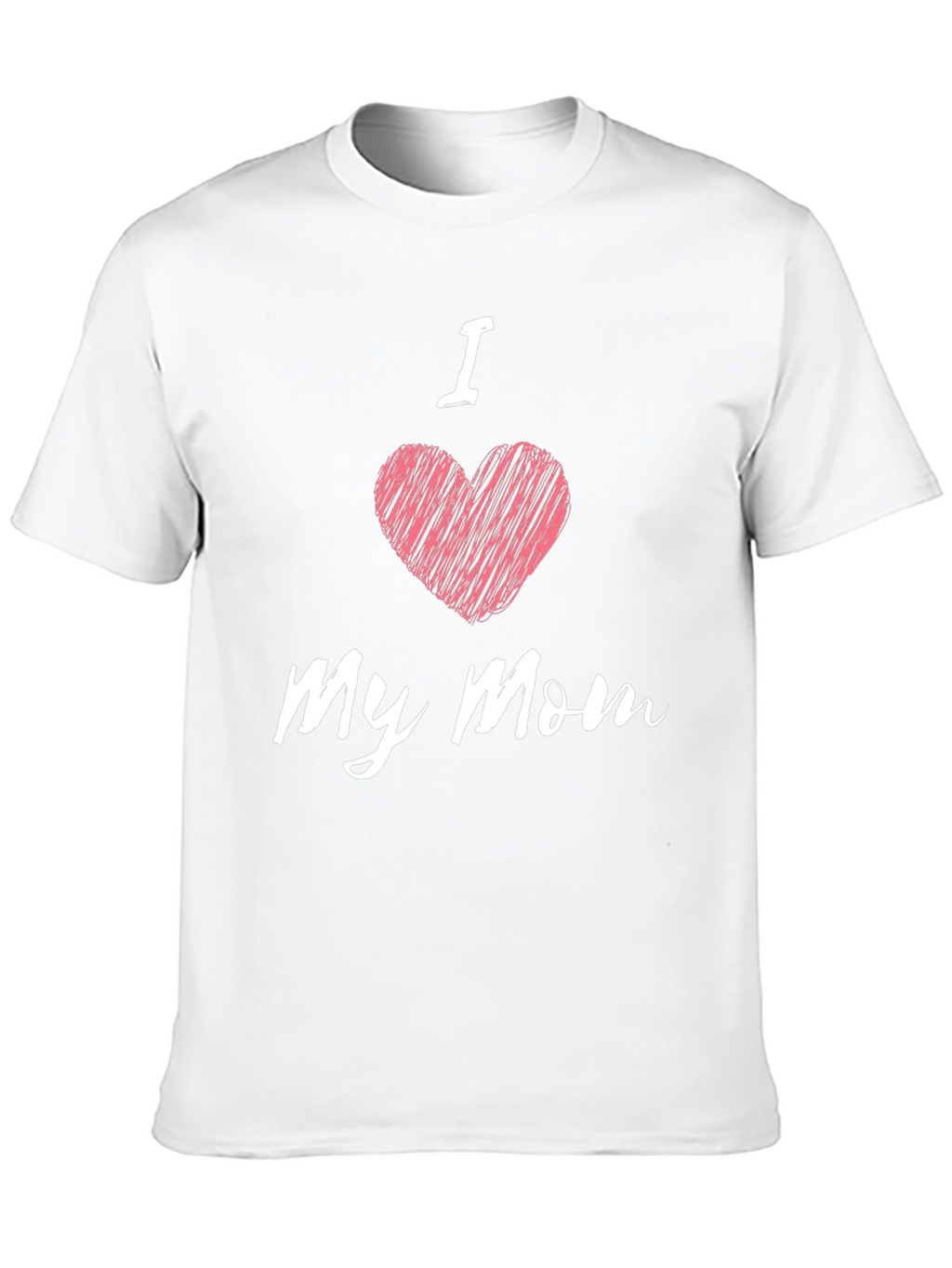 I Heart My Mom Black T-Shirt - Mens