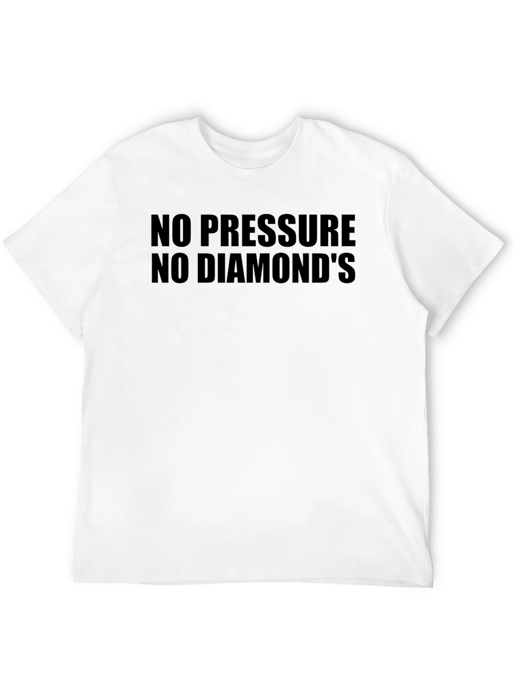 No Pressure No Diamonds Black Graphic Tee