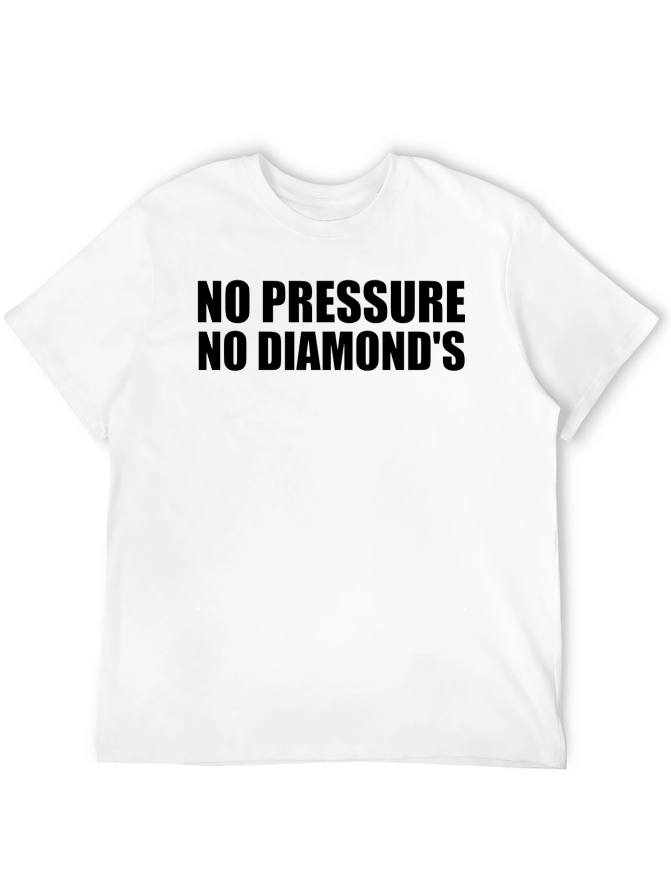 No Pressure No Diamonds Black Graphic Tee
