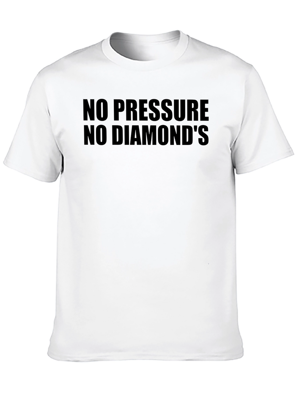 No Pressure No Diamonds Black Graphic Tee