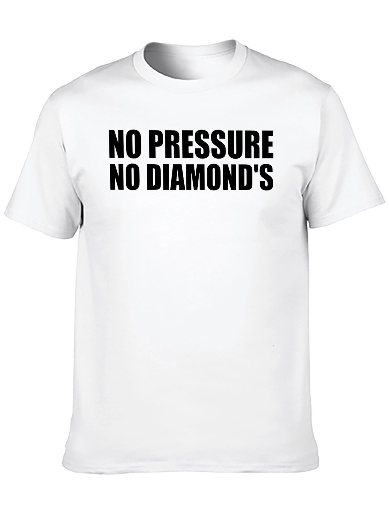 No Pressure No Diamonds Black Graphic Tee