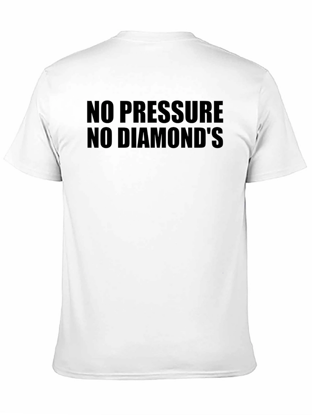 No Pressure No Diamonds Black Graphic Tee