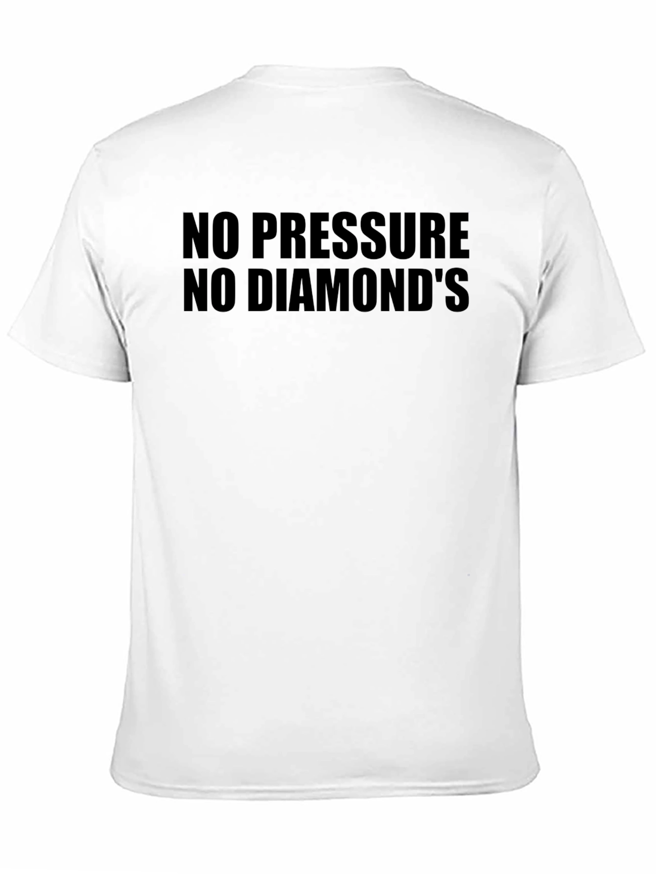 No Pressure No Diamonds Black Graphic Tee