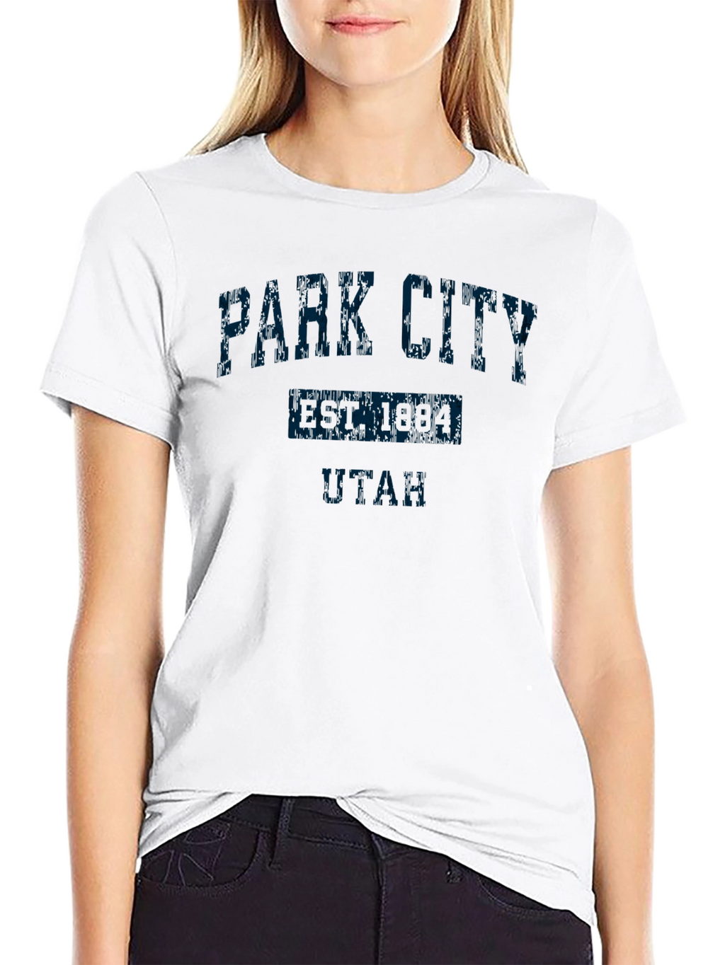 Park City Utah T-Shirt Est. 1884 Distressed Graphic Tee