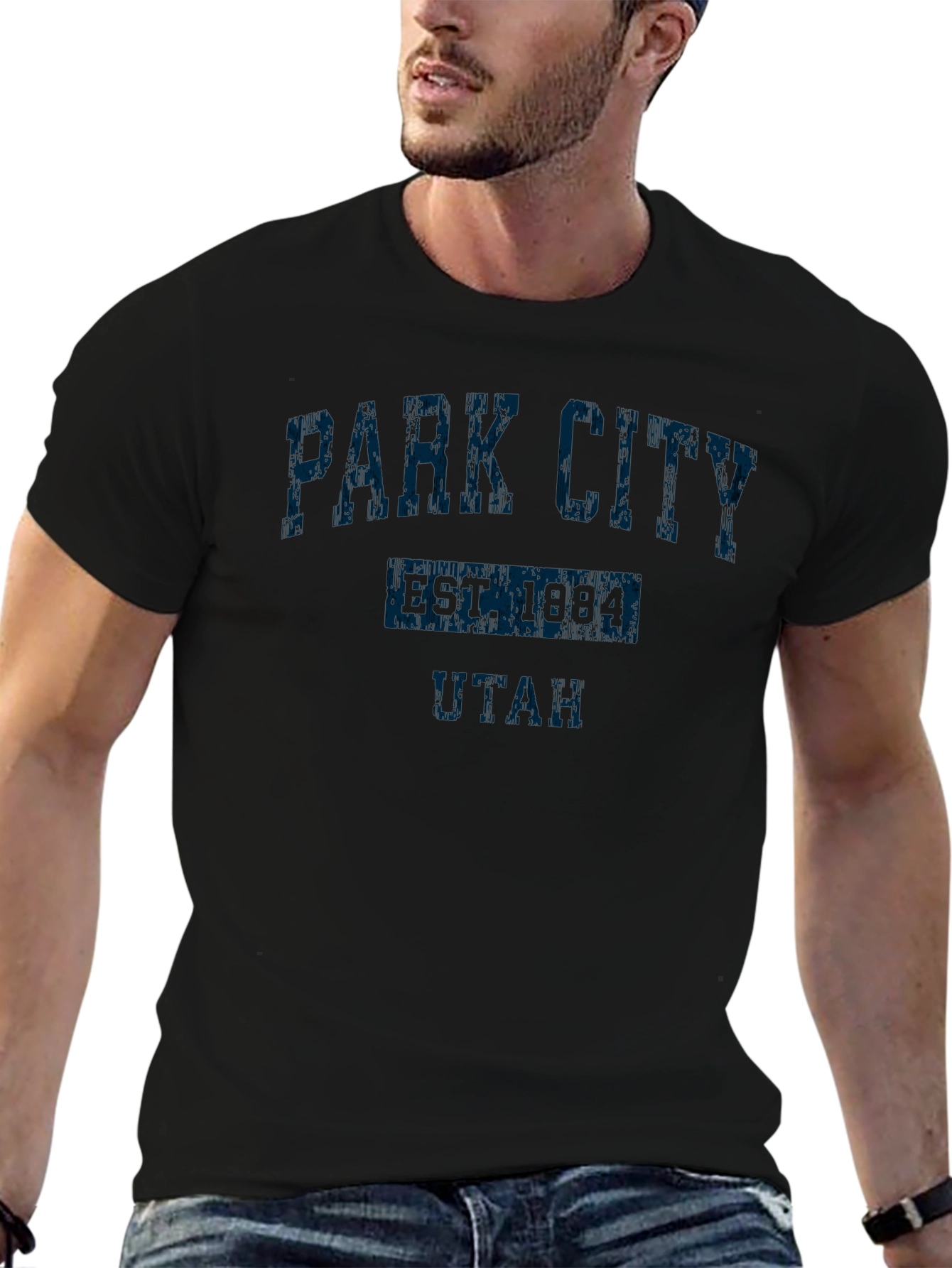 Park City Utah T-Shirt Est. 1884 Distressed Graphic Tee