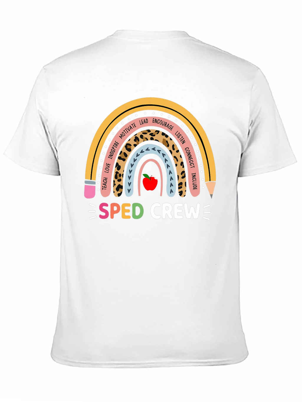 SPED Crew Rainbow Pencil Teacher T-Shirt