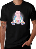 LGBT Pride Fist T-Shirt - Rainbow Graphic Tee