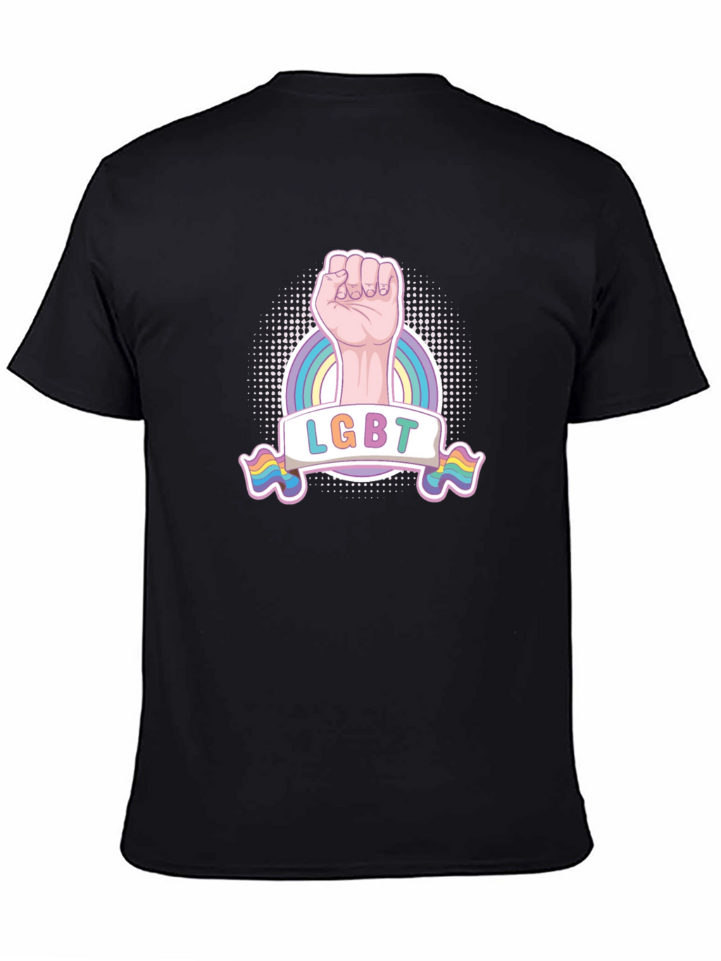 LGBT Pride Fist T-Shirt - Rainbow Graphic Tee