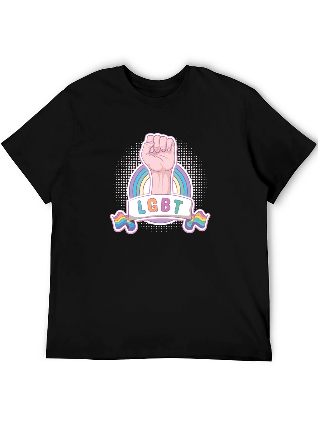 LGBT Pride Fist T-Shirt - Rainbow Graphic Tee
