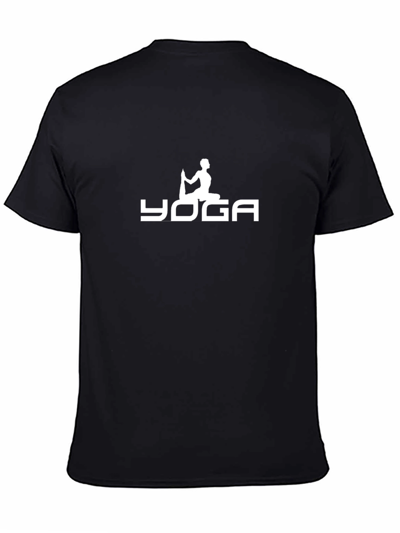 Yoga Pose Graphic Black T-Shirt