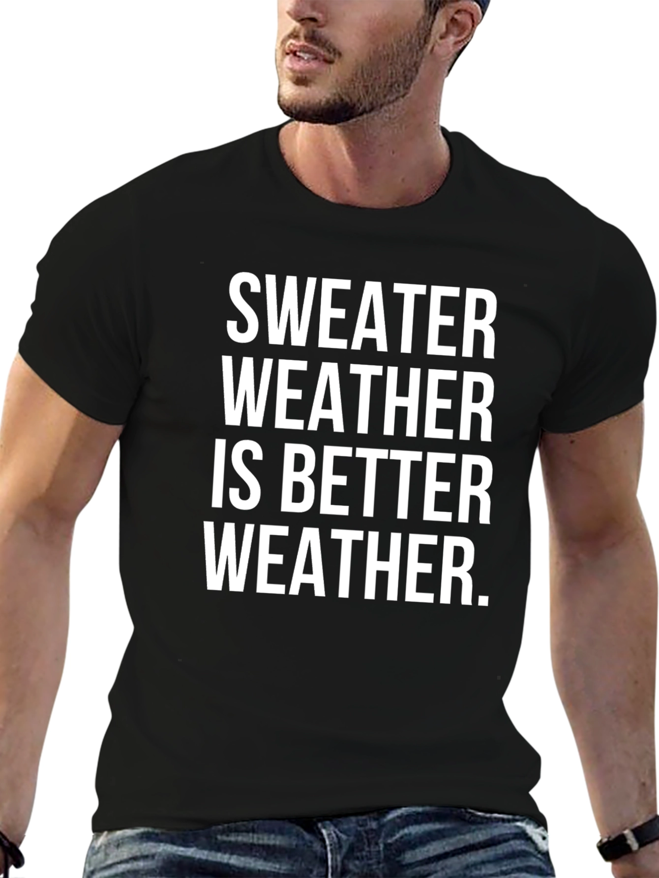 Sweater Weather Graphic Tee - Cozy Season Apparel
