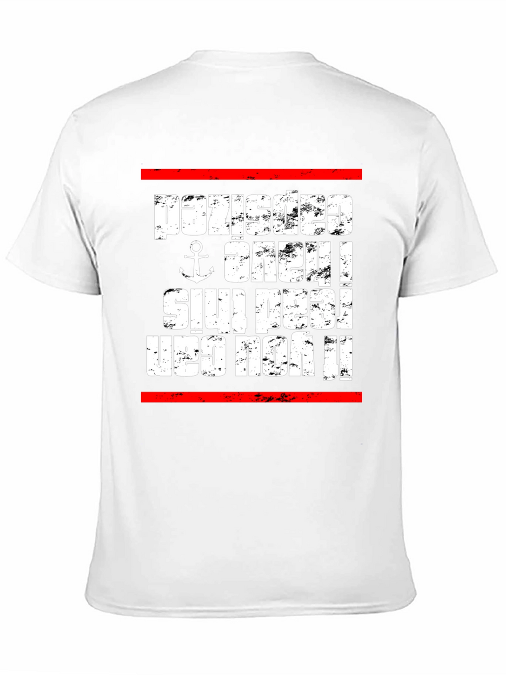 Upside Down Anchor Novelty T-Shirt