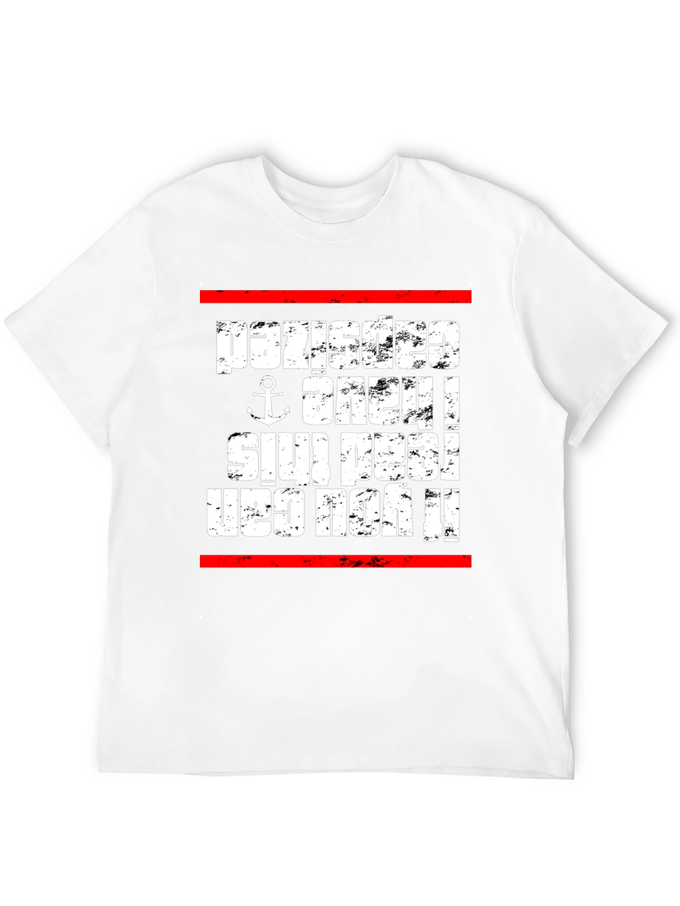 Upside Down Anchor Novelty T-Shirt