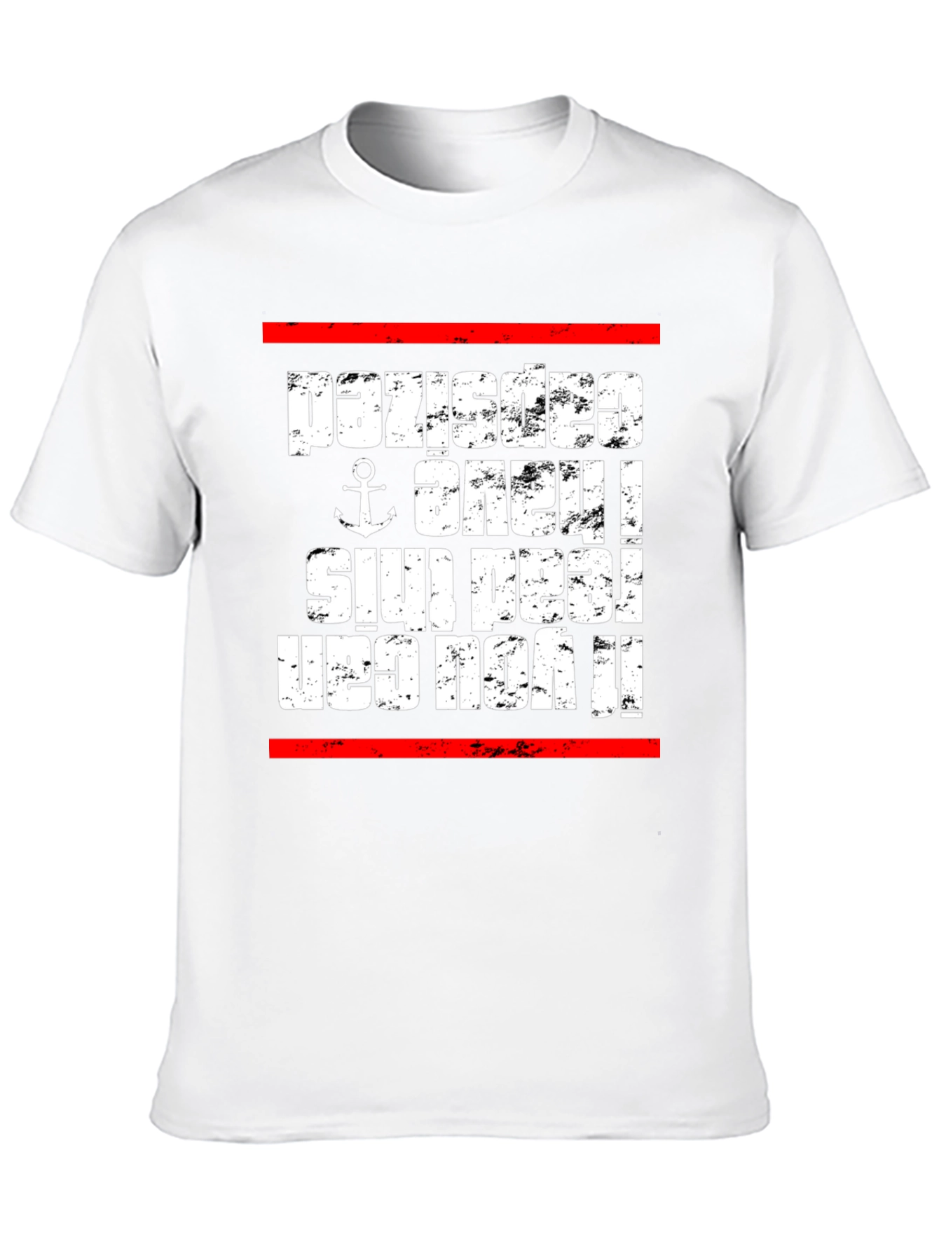 Upside Down Anchor Novelty T-Shirt