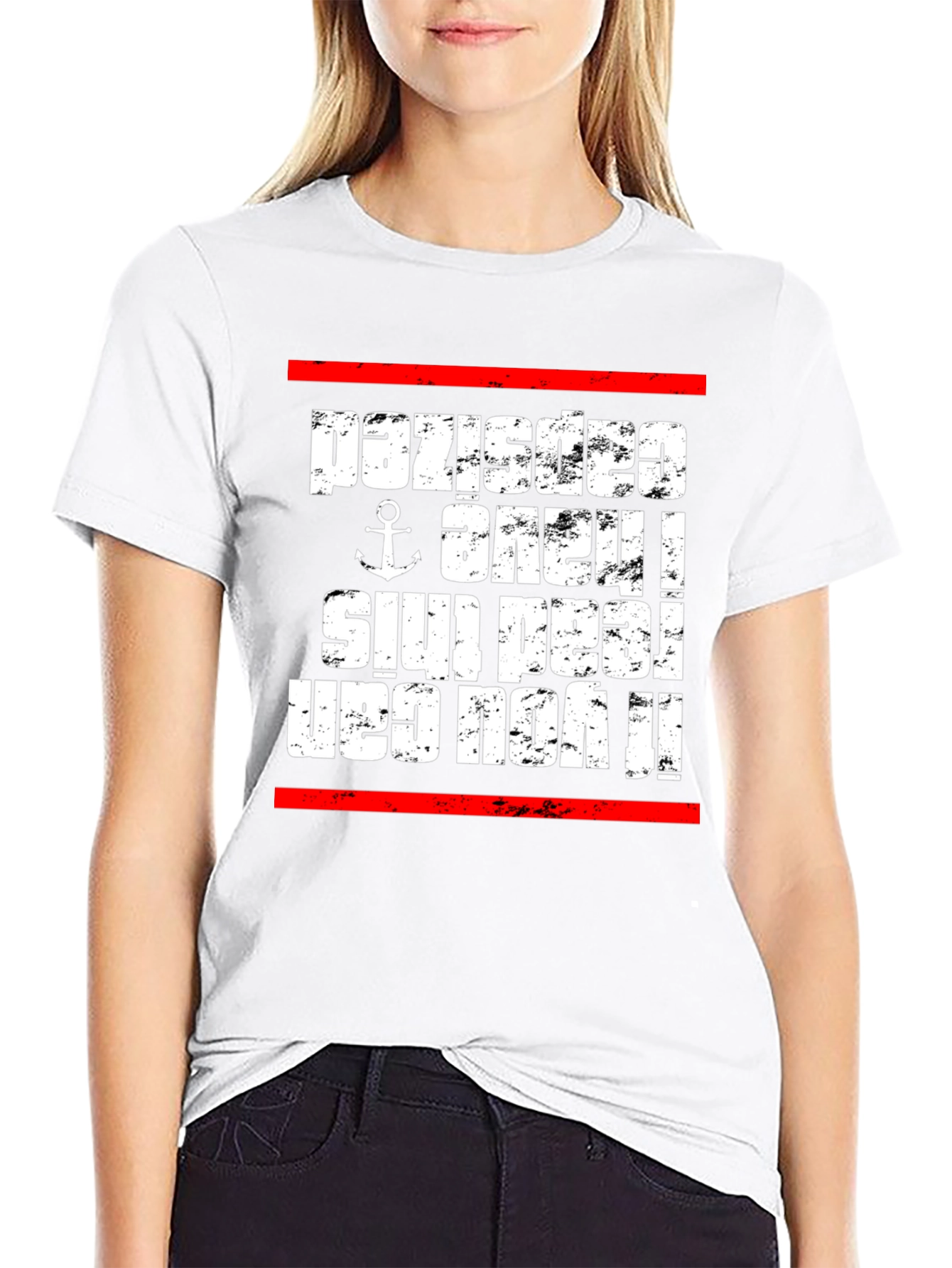Upside Down Anchor Novelty T-Shirt