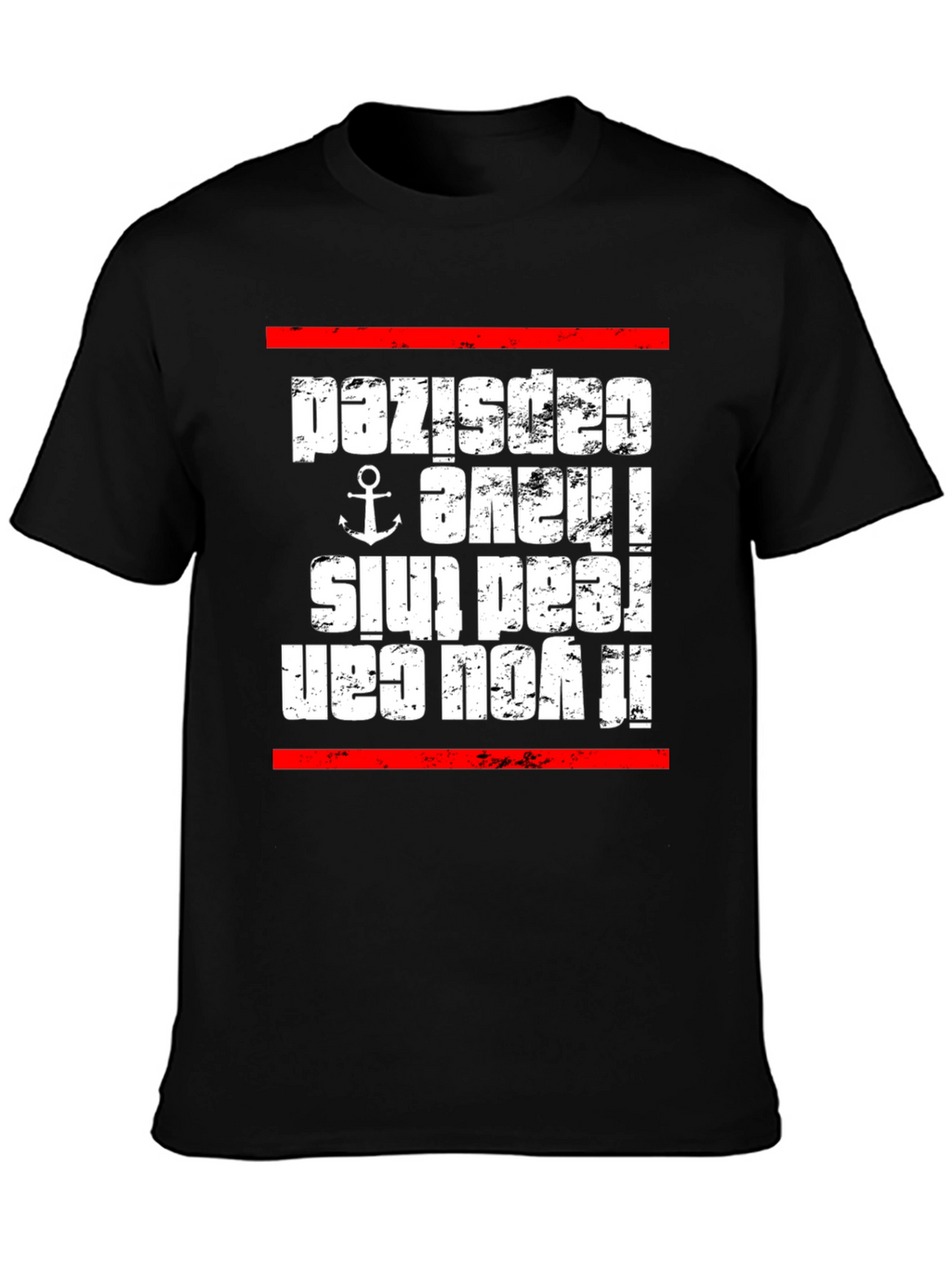 Upside Down Anchor Novelty T-Shirt
