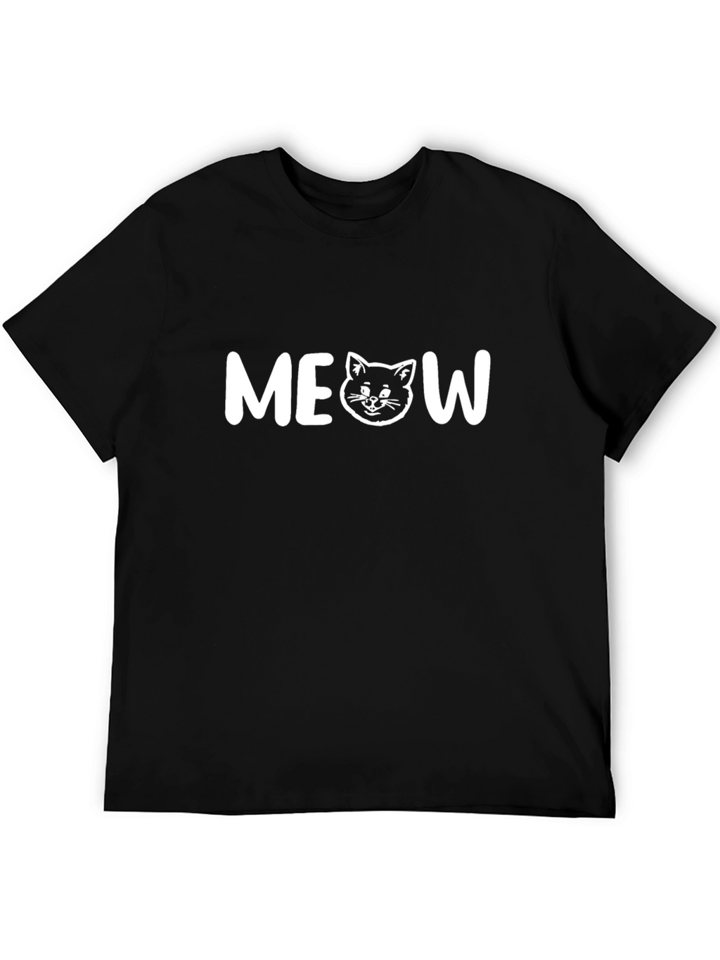 Meow Cat T-Shirt - Cute Graphic Tee