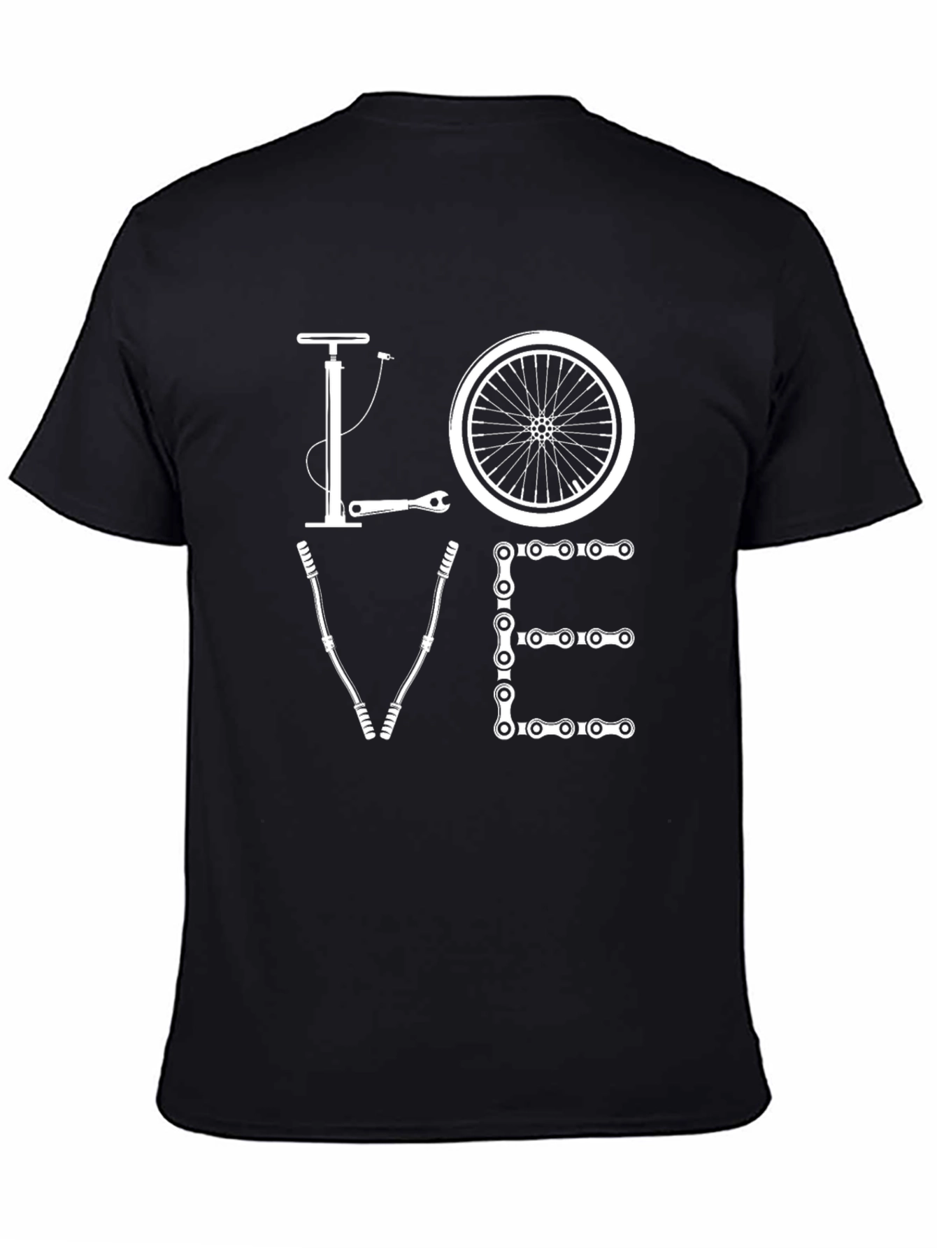 Love Cycling T-Shirt - Black Graphic Tee for Bike Enthusiasts