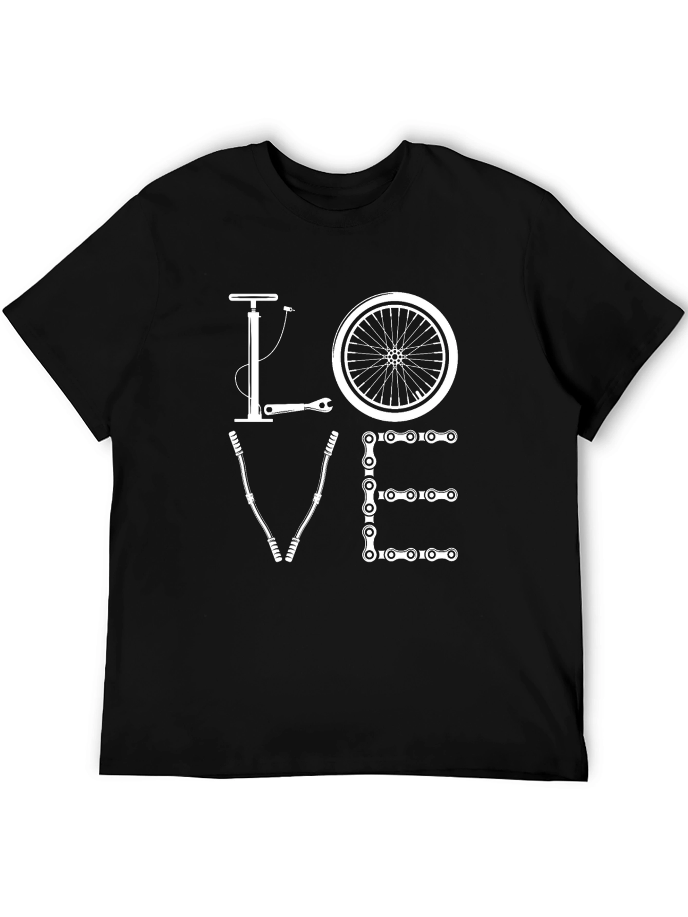 Love Cycling T-Shirt - Black Graphic Tee for Bike Enthusiasts