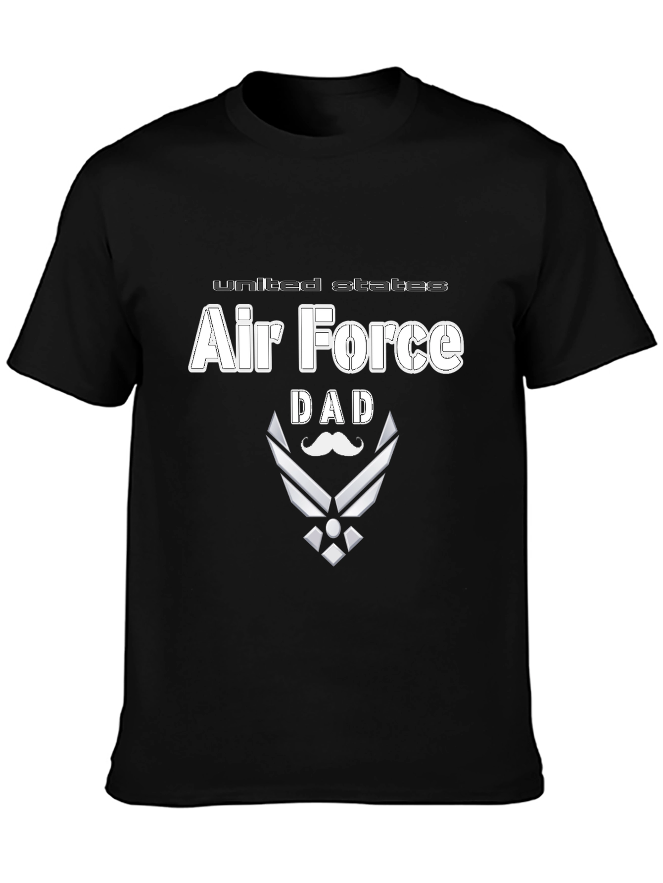 Air Force Dad T-Shirt - Black