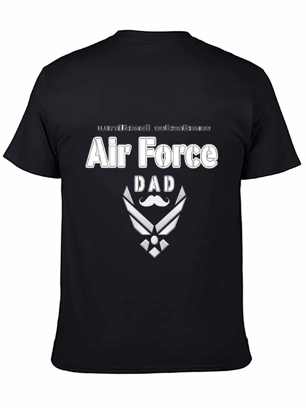 Air Force Dad T-Shirt - Black