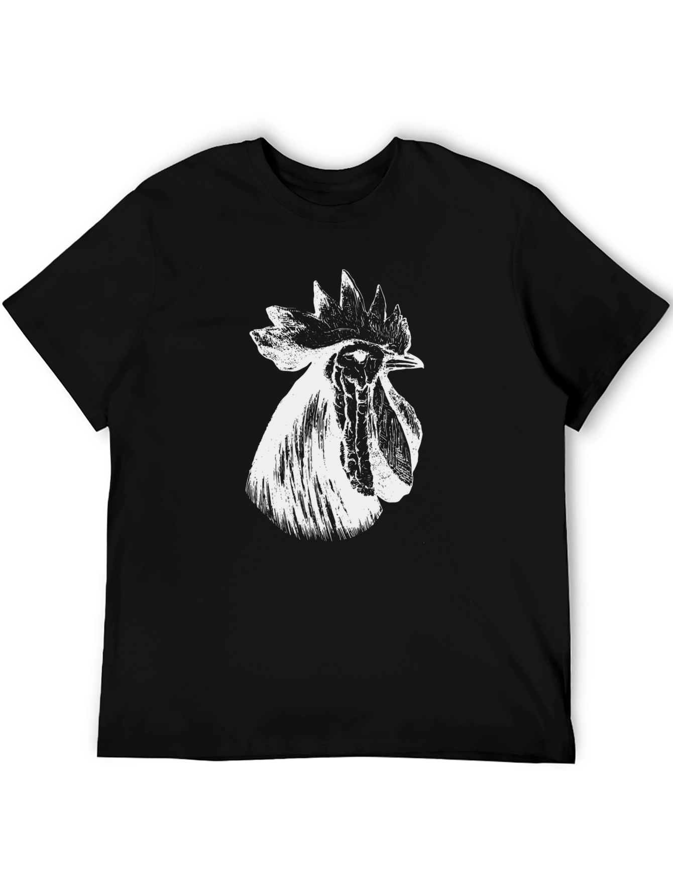 Rooster Graphic Black T-Shirt - Bold Farm Style