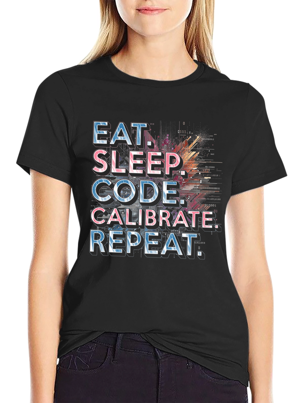 Eat Sleep Code Calibrate Repeat Programmer T-Shirt