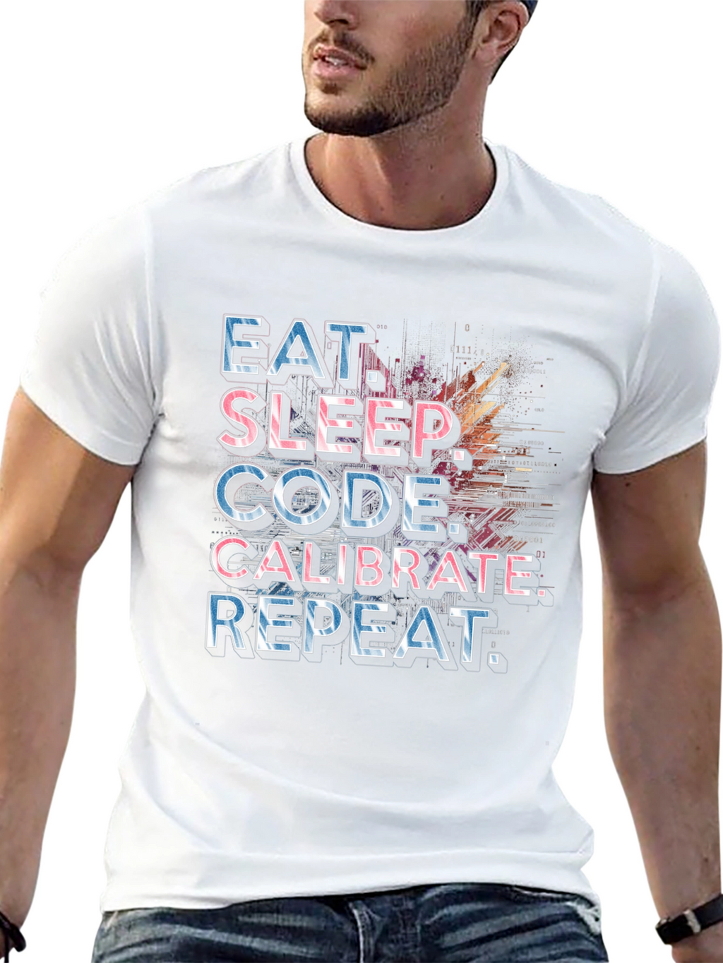 Eat Sleep Code Calibrate Repeat Programmer T-Shirt