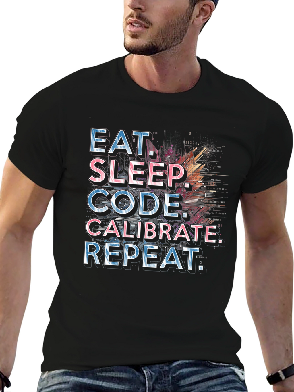 Eat Sleep Code Calibrate Repeat Programmer T-Shirt