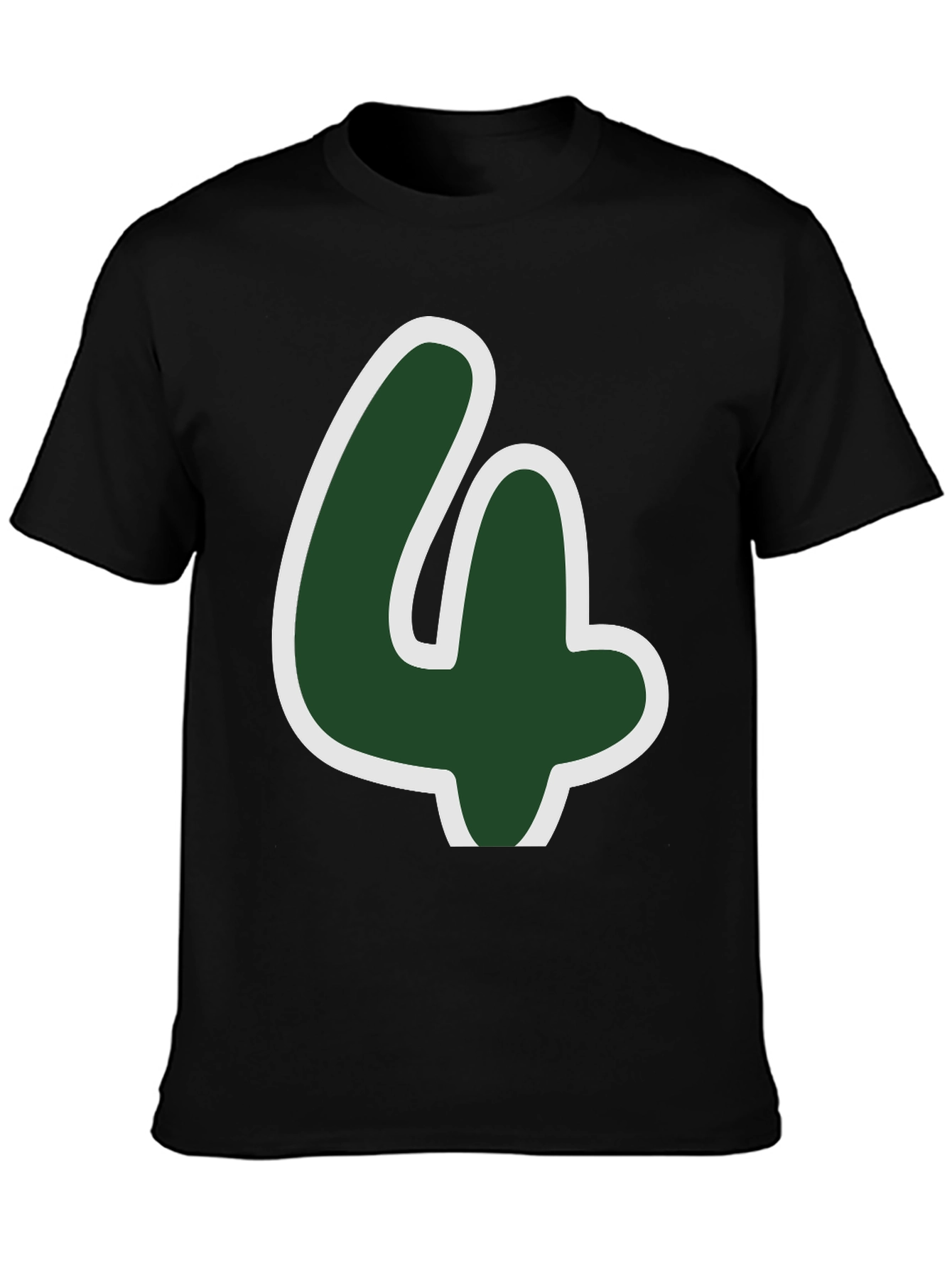 Lucky Number Four T-Shirt - Fun Graphic Tee