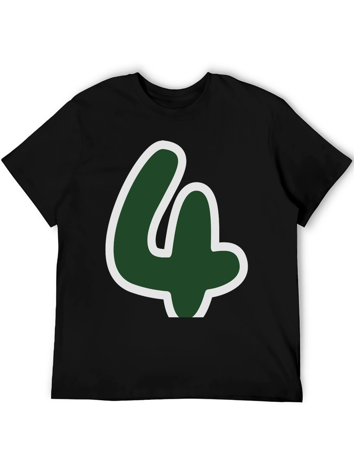 Lucky Number Four T-Shirt - Fun Graphic Tee