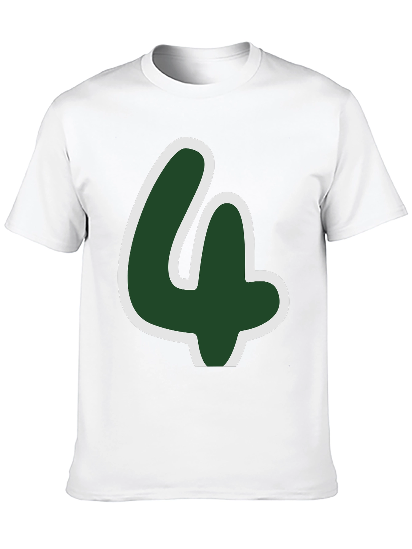 Lucky Number Four T-Shirt - Fun Graphic Tee