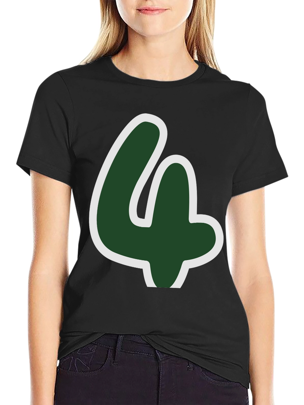 Lucky Number Four T-Shirt - Fun Graphic Tee