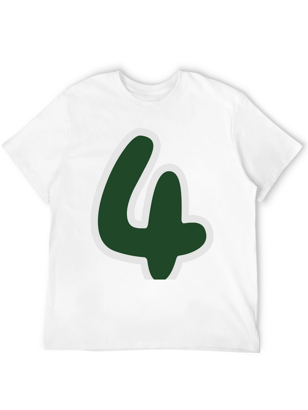 Lucky Number Four T-Shirt - Fun Graphic Tee