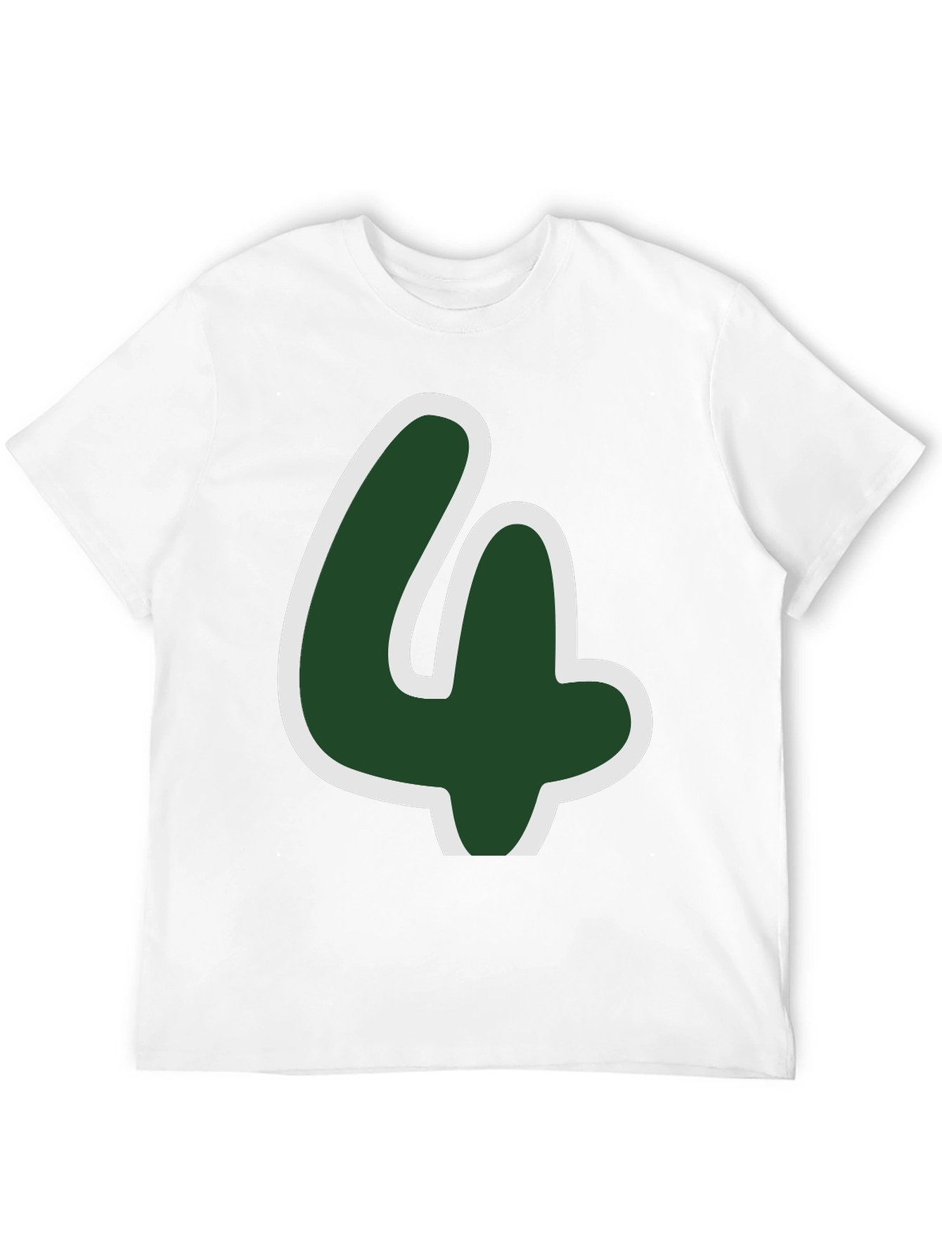 Lucky Number Four T-Shirt - Fun Graphic Tee
