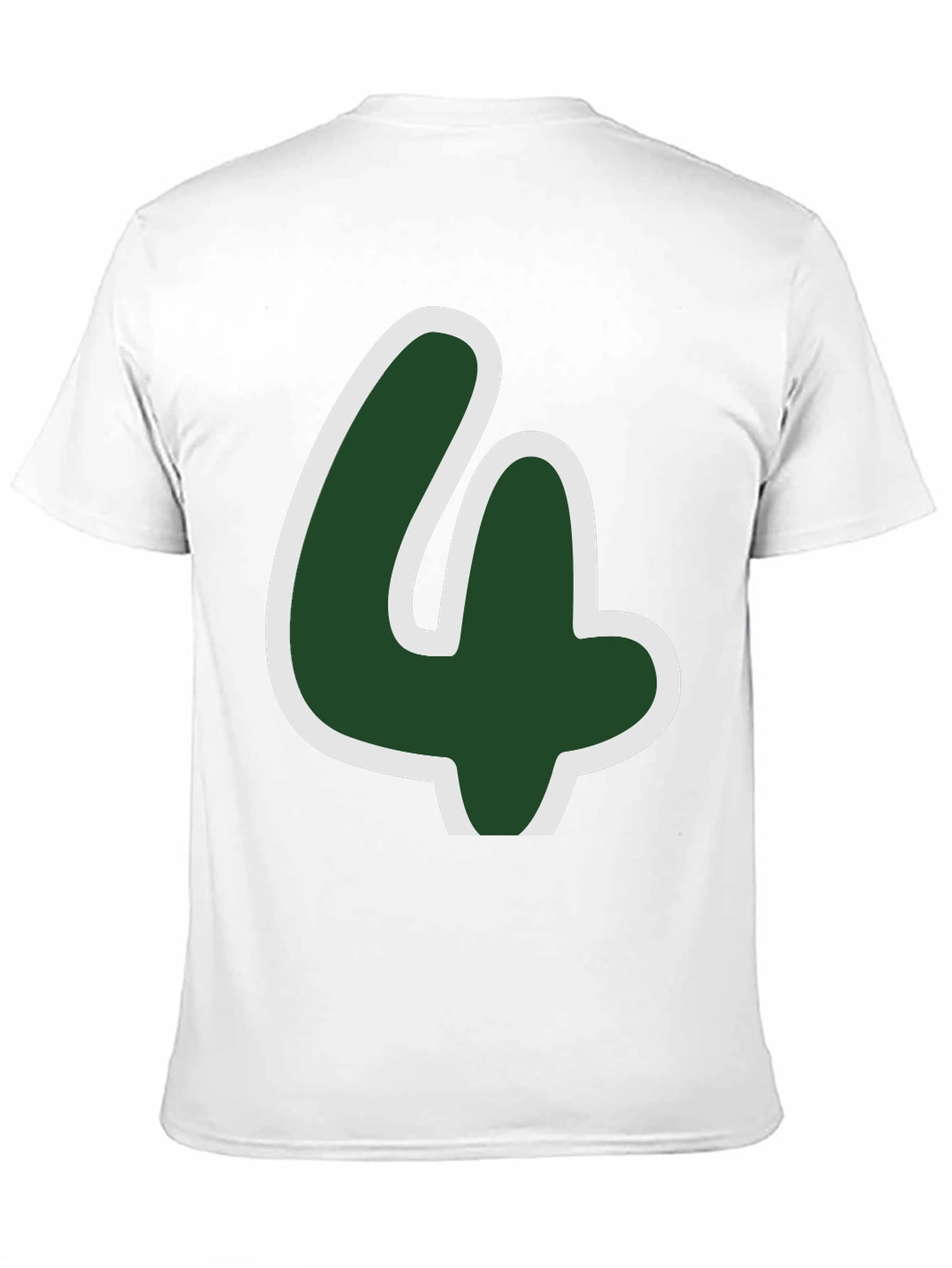 Lucky Number Four T-Shirt - Fun Graphic Tee
