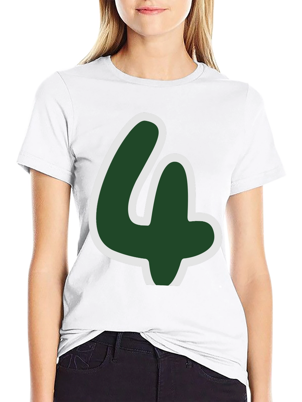 Lucky Number Four T-Shirt - Fun Graphic Tee