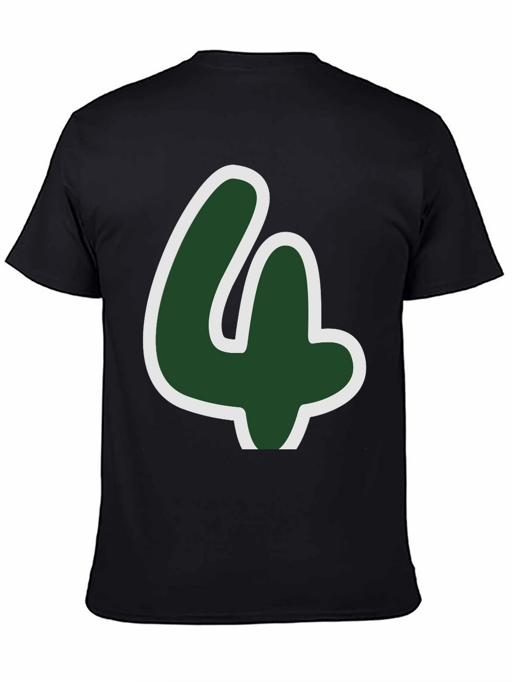 Lucky Number Four T-Shirt - Fun Graphic Tee