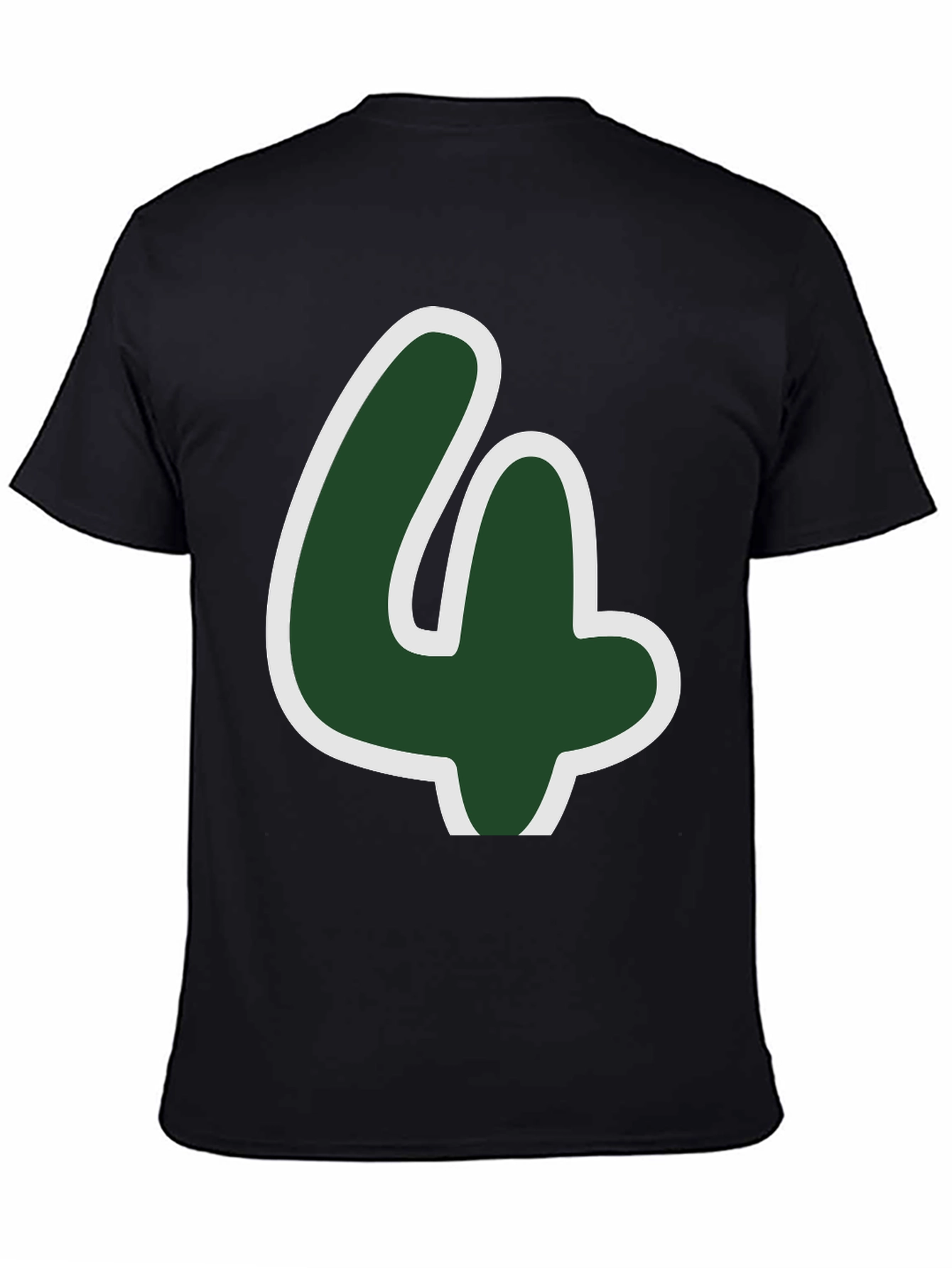 Lucky Number Four T-Shirt - Fun Graphic Tee