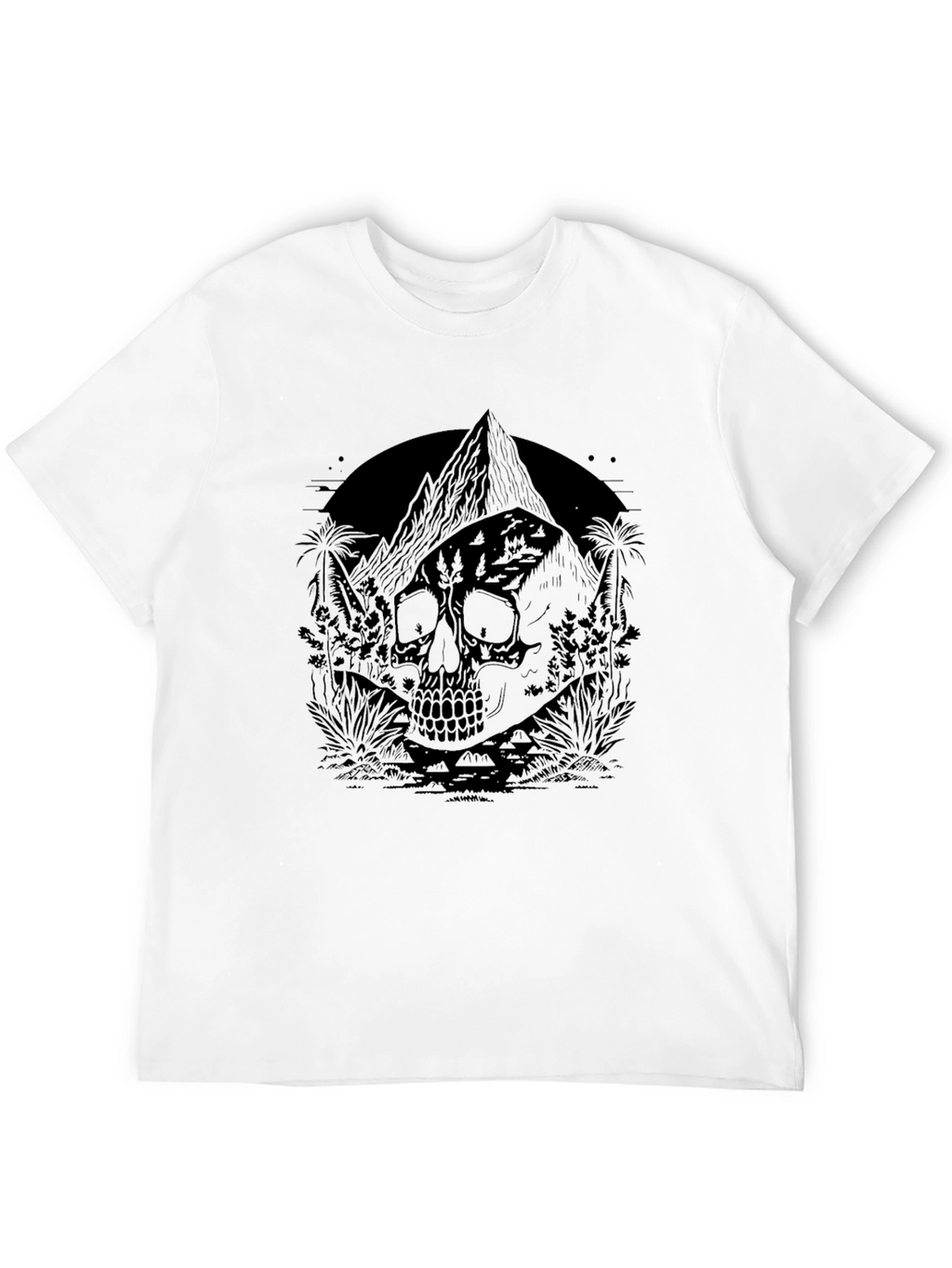 Skull Mountain Black T-Shirt