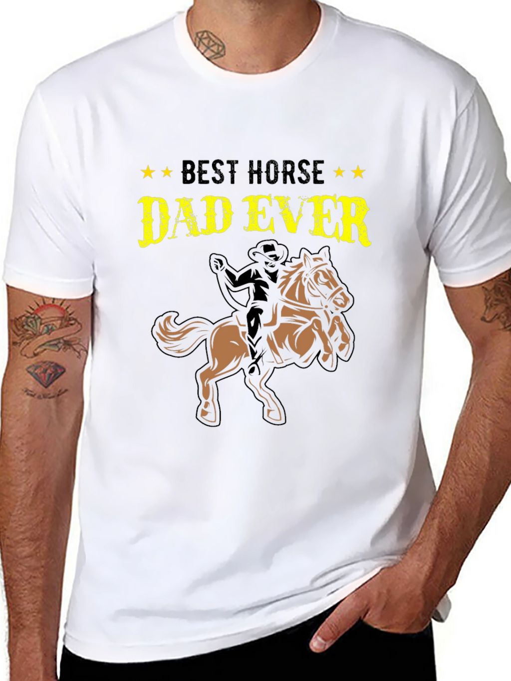 Best Horse Dad Ever T-Shirt - Equestrian Gift