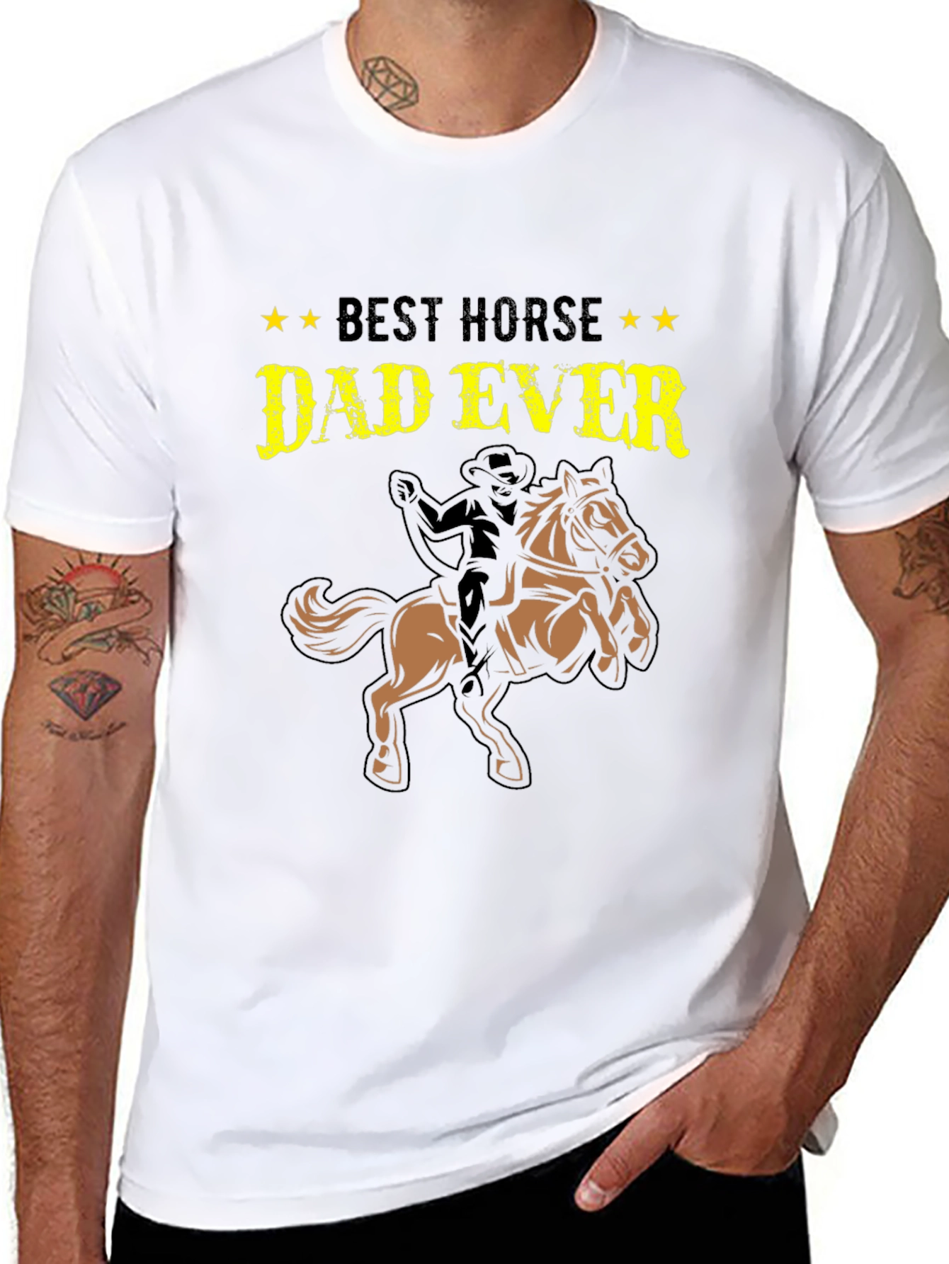Best Horse Dad Ever T-Shirt - Equestrian Gift