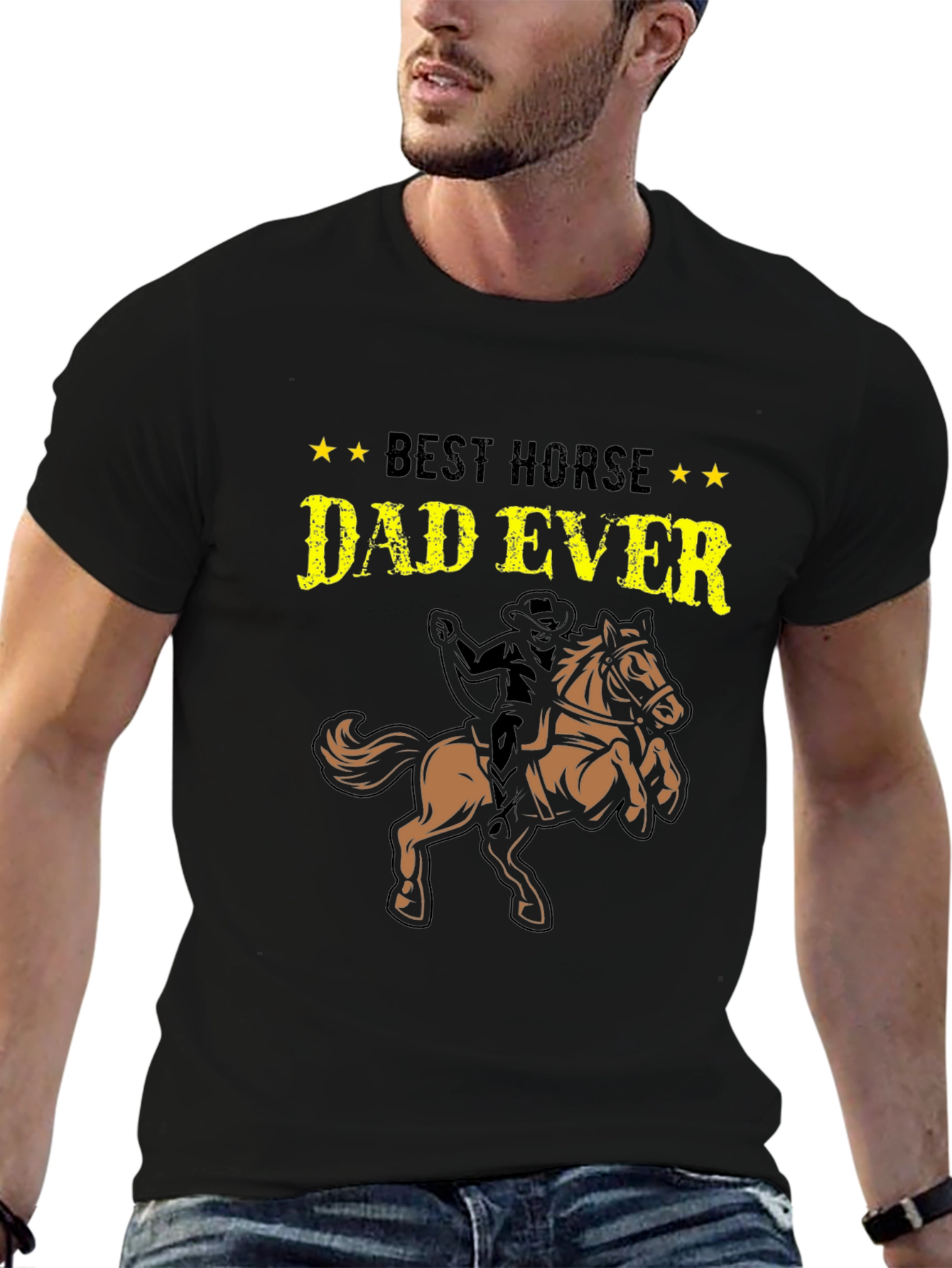 Best Horse Dad Ever T-Shirt - Equestrian Gift